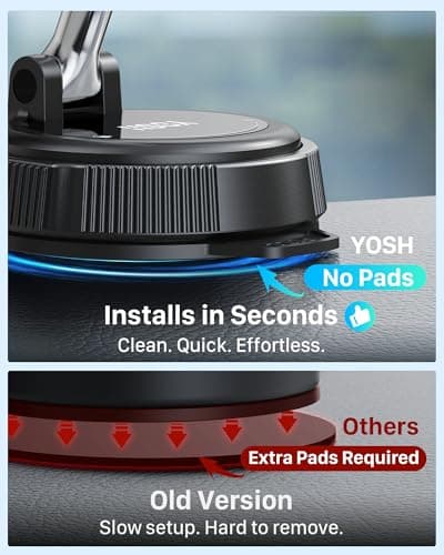 YOSH for MagSafe Car Mount, Magnetic Phone Holder for Cars — view 4