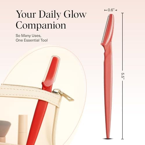 Kitsch Dermaplane Razor for Women Face 6pcs - Coral — view 5