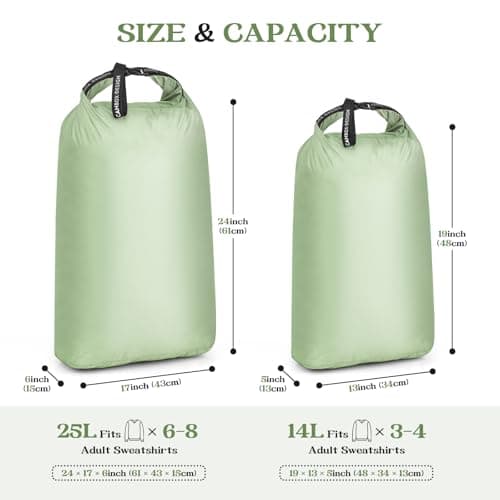 CANBOX Travel Laundry Bags, 2 Pcs Waterproof Wet Dry Separation Bags — view 3