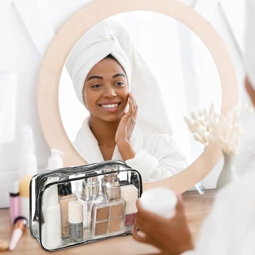 20 Pcs Clear Makeup Bags Bulk, Toiletry Bag with Zipper, PVC Travel Pouch — view 4