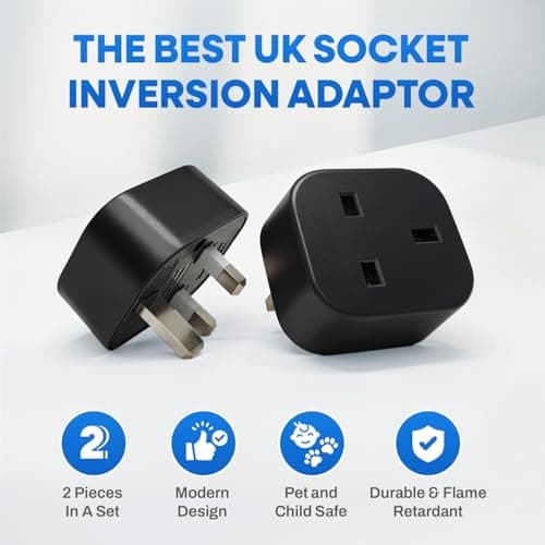 Gremlin Lab Upside Down Plug Adapter (2 Pack) - Patent Pending Sleek and Compact Single-Socket Inverted Plug Solution for Hard-to-Reach Outlets and Wall-Mounted Devices — view 2