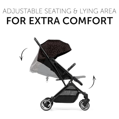 hauck Travel N Care, Leo Black - Gold Winner Mother & Baby Awards 2024, Lightweight Travel Pushchair with Raincover, Suspension, Compact & Foldable, UPF 50+, Fully Reclining from Birth up to 22 kg — view 6