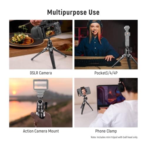 NEEWER Mini Metal Table Tripod with 360° Ball Head, TP29 — view 2