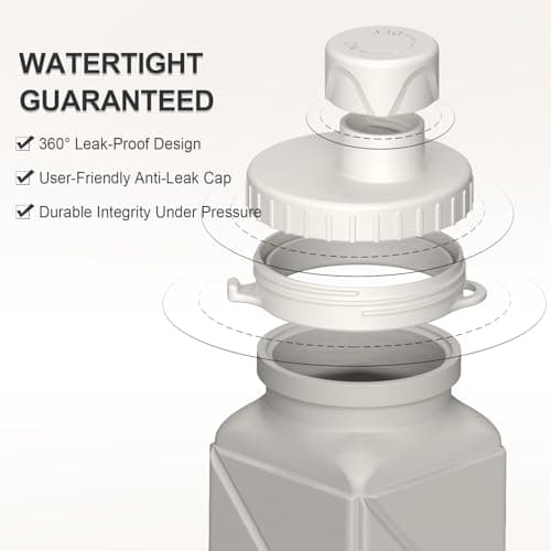 BEAUTAIL Collapsible Water Bottle 610 mL, Silicone Travel Water Bottle — view 4