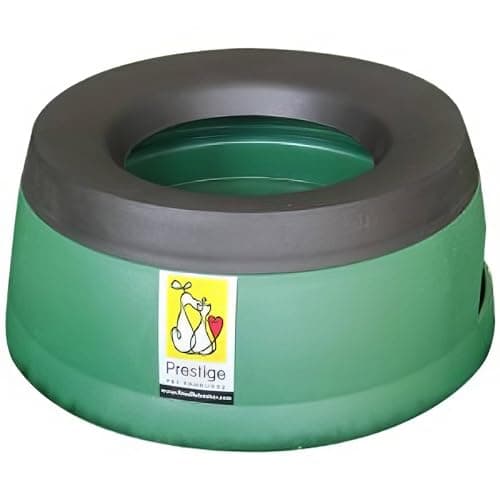 Prestige Road Refresher Non Spill Pet Water Bowl, L, Green