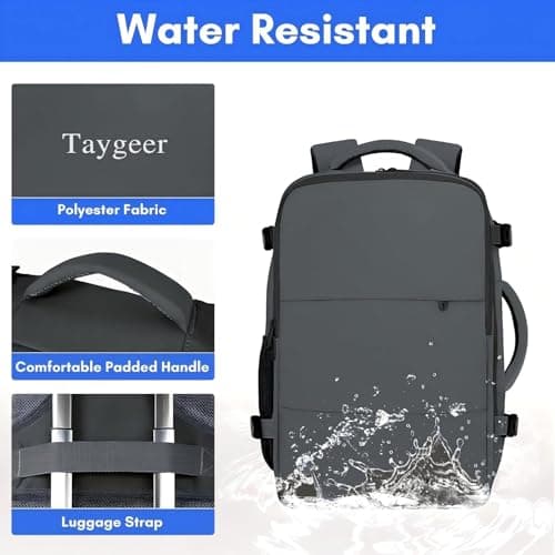 Taygeer Ryanair Cabin Bags 40x30x20 Underseat, Travel Backpack Cabin Size — view 5