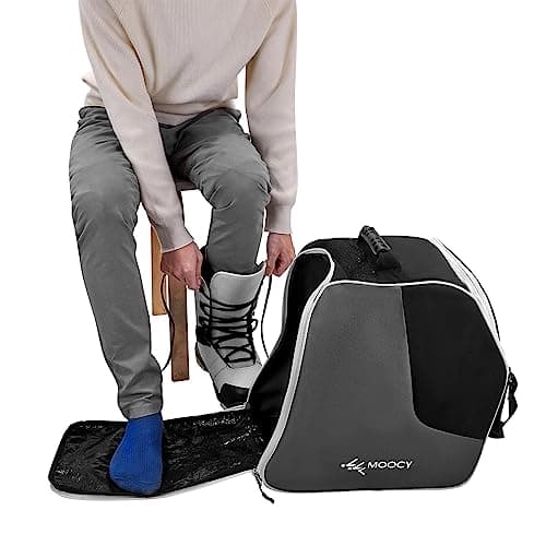 MOPHOEXII Ski Boot Bag,Snowboard Boots Bag for Adult and Youth-Waterproof Travel for Ski Helmets, Goggles, Gloves, Ski Apparel & Boot Storage — view 5