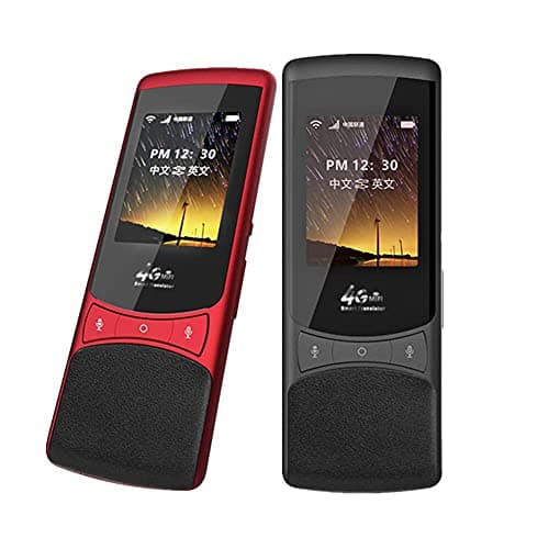 Smart Voice Translator, 2.4Inch Touch Sn Portable Device - 75 Languages Instant Two-Way Translation, Ideal for Travel, Learning, Business, Red — view 3