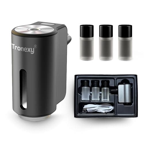 Tronexy Smart Car Air Freshener – Motion Sensor Aroma Diffuser with Vent Clip | Rechargeable, Includes 3 Fragrances, USB-C & Manual | Winter Edition (Cologne, Intercontinental Hotel, Sandalwood)