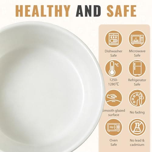 Ceramic Cat Bowls with Bamboo Stand, Double Elevated Pet Feeding Bowls, 400ml Each, Removable Non Slip Food and Water Bowls, Stable Base for Cats & Small Dogs, White (Set of 2) — view 5
