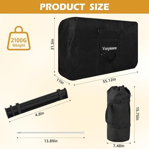 Verpiason Folding Bike Carry Bag for 26-29 inch Folding Bike MTB Road Bike Transport Carrying Case — view 2