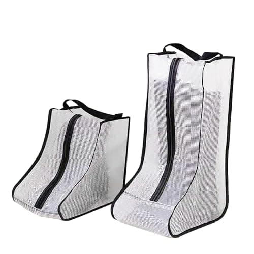 Tgsedr 2 Set Boot Storage Boot Bag Portable Boots Storage Proof Dust Shoe Storage Bag Boots Protector Bag Boot Organizer for Travel Hunting Hiking Fishing (Long + Short)