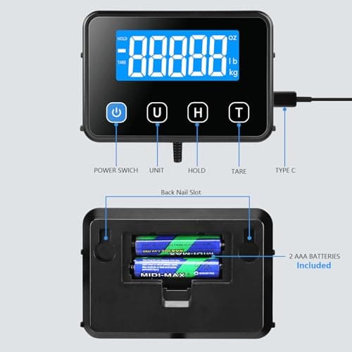 Drcowu Digital Postal Scales 200kg, Parcel Scale with Hold & Tare Function — view 5