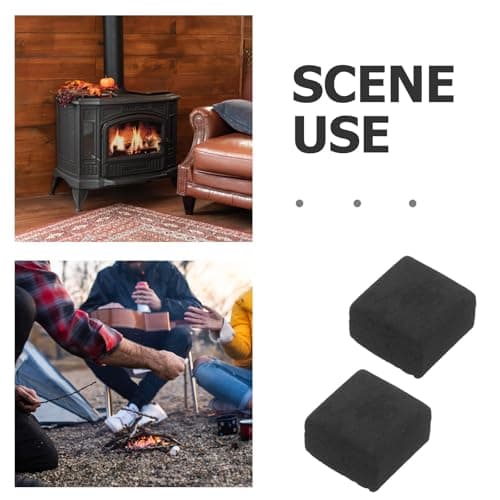 jojofuny 24pcs Square Charcoal Tablets for Incense Burning and Hand Warmers, Portable Quick Heating Charcoal Blocks, Reusable Censer Coal Suitable for Travel and Camping Aromatherapy — view 3