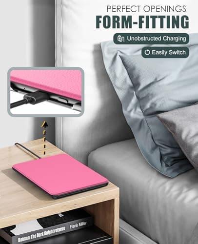 MoKo Case for 7" Kindle Paperwhite 12th Gen&Colorsoft 2024, Raspberry — view 6