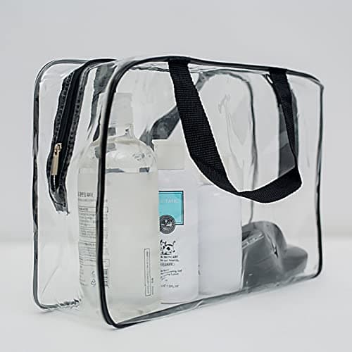 Clear Toiletry Bags, 2 Pcs Large Storage Makeup Bags Waterproof Transparent Cosmetic Gags for Travel — view 5