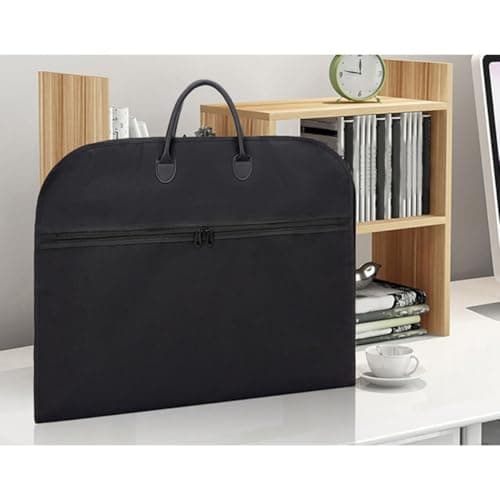 Black Suit Garment Bag Foldable Oxford Cloth Travel Business — view 4