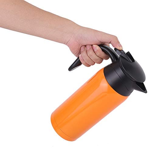 Extra Large 800ml Portable Electric Kettle 12V 24V Car Kettle with Auto Voltage Converter for Cars Trucks and RVs Orange — view 6