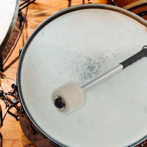 GALPADA Creative Drumstick and Aluminium Alloy Handle with Wool Felt Head Practical Percussion Instrument Stick and Drum Accessories, Sturdy and Well-made Random Color for Marching Band — view 6