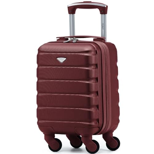 Flight Knight 40x20x25 Ryanair Underseat Cabin Bag, Lightweight Suitcase, Small Durable 4-Wheel Cabin Case, Maximum Carry-On Size, ABS Hard Shell, 10kg Hand Luggage Bag- 40 x 20 x 25