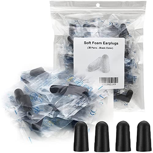 LiteTour 30 Pairs Foam Ear Plugs for Sleeping - SNR 38dB Noise Cancelling - Ultra Comfort Soft Reusable Earplugs for Work, Travel, Study, Concerts