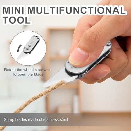 Multi Mini Pocket Box Opener, Small Pocket Multi Tool, Folding Utility Multitool, Titanium Box Tool, EDC Gadgets Outdoor Camping, DIY, Gift for Men — view 5