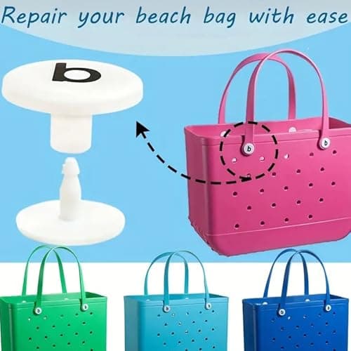 Tote Bag Rivets Waterproof Tote Handle Insert Beach Bag Handle Fix — view 2