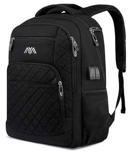 YAMTION Backpack Men Women School Backpack Boys Girls Teenager Laptop Backpack School Daypacks for Work Hiking Travel Camping for 15.6 Inch Laptop