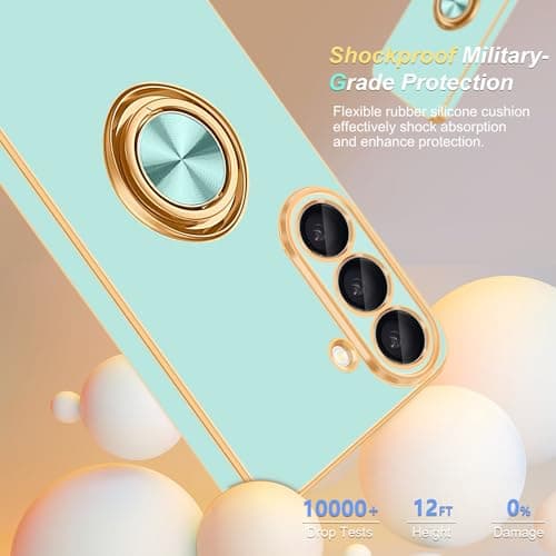 Fingic for Samsung Galaxy S26 Case 360° Rotatable Ring Holder Kickstand — view 4