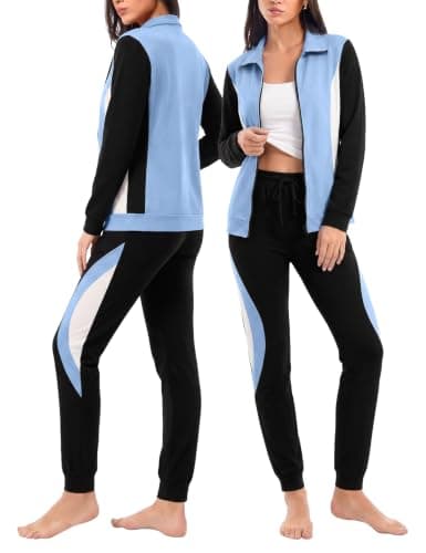 Uniexcosm Womens Tracksuit Set Zip Jacket and Joggers
