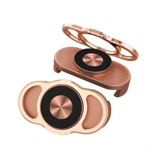 Car Office Magnetic Phone Holder 360° View(Rose Gold) — view 3