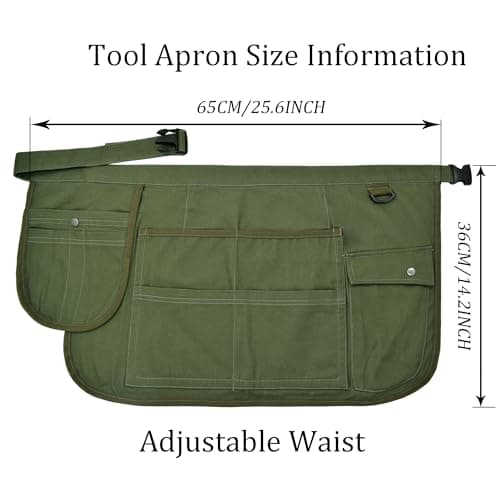 Nanxson Canvas Gardening Apron for Women Men, Garden Tool Belt — view 3