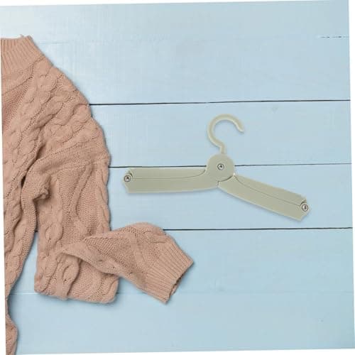 WOONEKY 4pcs Outdoor Folding Clothes Hanger Portable Travel Hangers Collapsible Travel Accessories for Camping Laundry — view 6