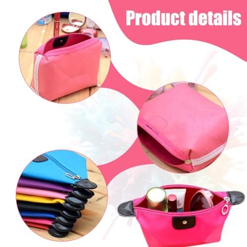 4pcs Kids Toiletry Wash Bag Travel Solid Color Waterproof Dumpling Shape Make Up Organisers Convenient Women Girls — view 3