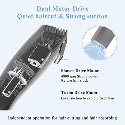 Carer Spark Baby Hair Clippers,Quiet Vacuum Trimmer for Toddlers — view 2