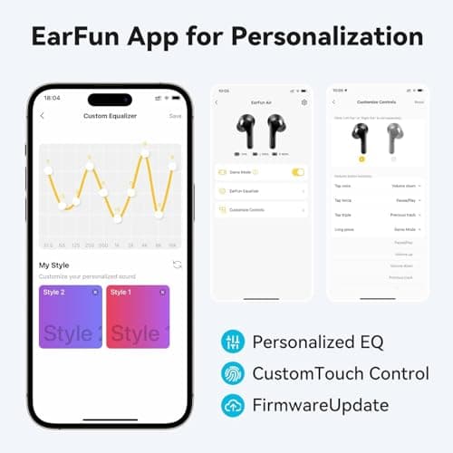 EarFun Air Wireless Earbuds, [What Hi-Fi Awards], Rich Sound Deep Bass — view 5