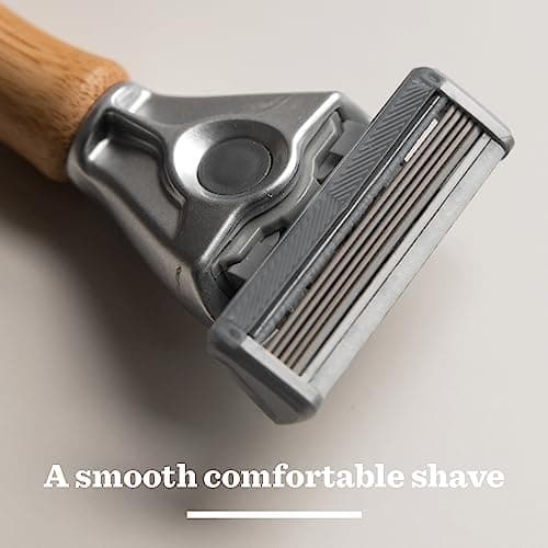 BULLDOG SKINCARE - Original Bamboo Razor Smooth Glide Razor Handle + 2 Blade Refills — view 3