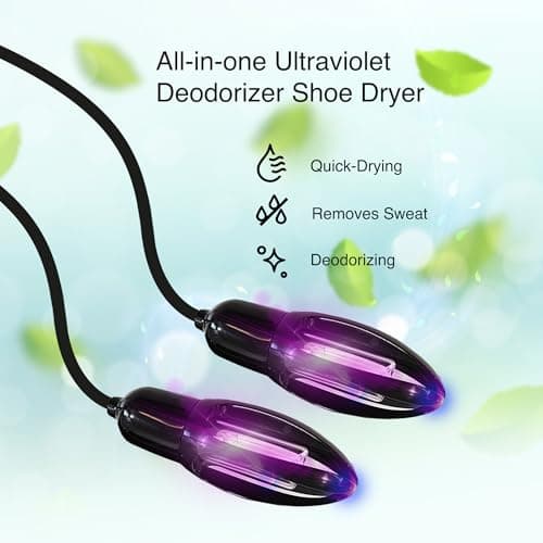 EpixCare UV Shoe Sanitizer for Fungus - Ultraviolet Light Shoes Boots Sneaker Deodorizer Dryer - Electric Boot Cleaner and Sanitizers, Black, Size for all — view 3