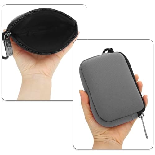 JINSI Mini Pouch Case Small Accessories Storage Organizer Tech Bag (Grey) — view 6
