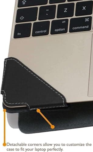 Broonel - Profile Series - Black Leather Laptop Case Compatible With Dell Precision 3590 15.6" Workstation Laptop — view 3