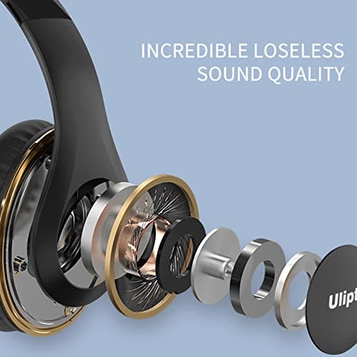 Uliptz Wireless Headphones Over Ear, 65 Hrs Playtime Bluetooth Headphones — view 2