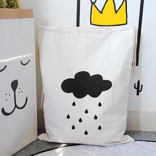 2 pcs Canvas Drawstring Laundry Bags, 60 x 48 cm — view 5