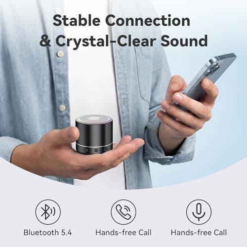 Mini Bluetooth Speaker, Portable Speakers with 7 RGB Lights, Loud HD Stereo — view 3