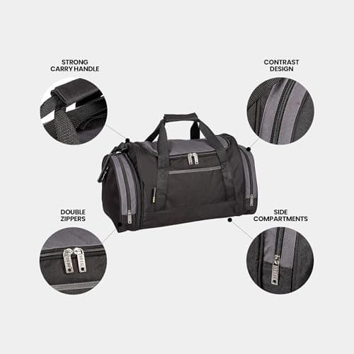 Mens & Womens Sports & Gym Travel Holdall Bag in Pink — view 6