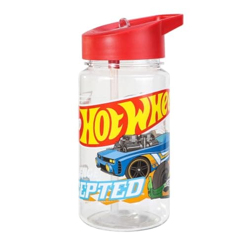 TDL Hot Wheels Single Pack Official Kids Water Bottle 450ml – BPA-Free, Leakproof, Flick-Top Lid – Official Character Design Bottle for School, Nursery, Travel & Sports — view 3