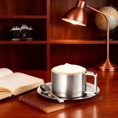 Stainless Steel Cups 200ml Spill Proof Double Wall Stainless Steel — view 4