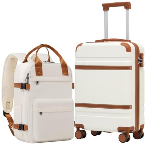 COOLIFE Cabin Suitcase 55x35x20 EasyJet & Ryanair Cabin Bag 40x30x20 PC+ABS