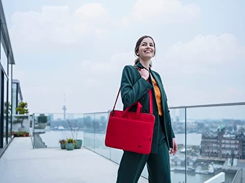 Trust Bologna Slim Laptop Bag 16 Inch with Shoulder Strap, Red — view 3