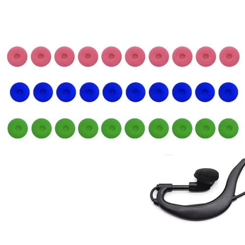 Hangsu 30Pcs Soft Headsets Cotton Covers Earpad for Antislip Flexible Headphone Earphone Cotton Filter 15mm Sponge Ear Cushion Wireless Earbud Protectors — view 2