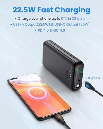 Power Bank 27000mAh 22.5W Fast Charging USB C Portable Charger — view 2